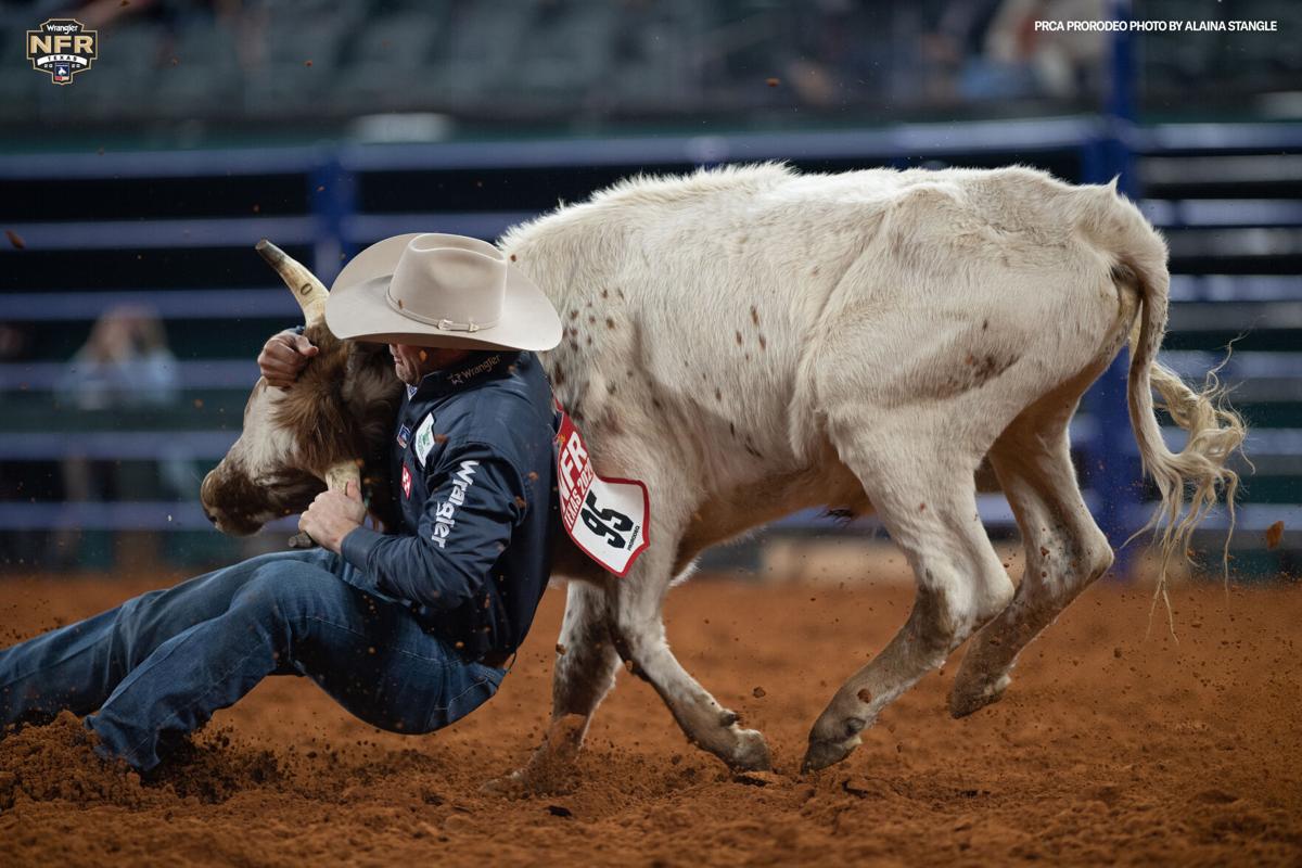 Blake Knowles Wins Another Steer Wrestling GoRound at the Wrangler NFR